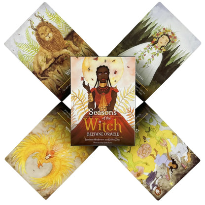 2 Styles Seasons Of The Witch Samhain Oracle Cards A 44 Tarot English Visions Divination Deck