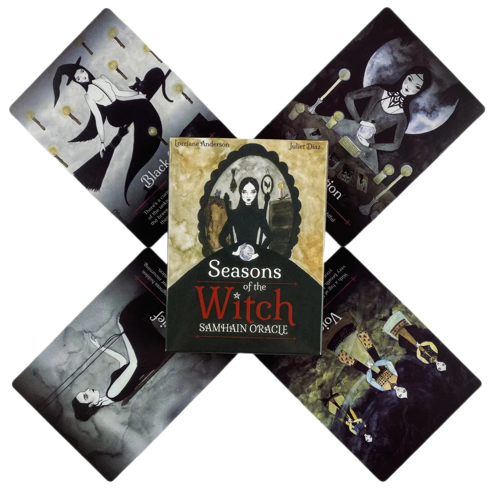 2 Styles Seasons Of The Witch Samhain Oracle Cards A 44 Tarot English Visions Divination Deck