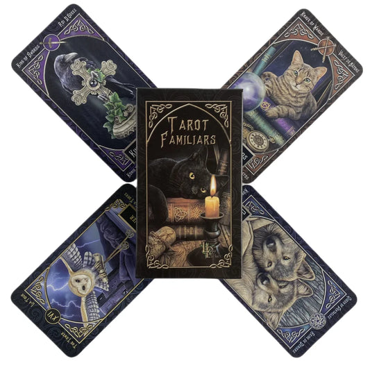 Cats Tarot Familiars Cards A 78 Deck Oracle English Visions Divination 
