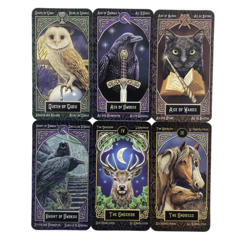 Cats Tarot Familiars Cards A 78 Deck Oracle English Visions Divination 