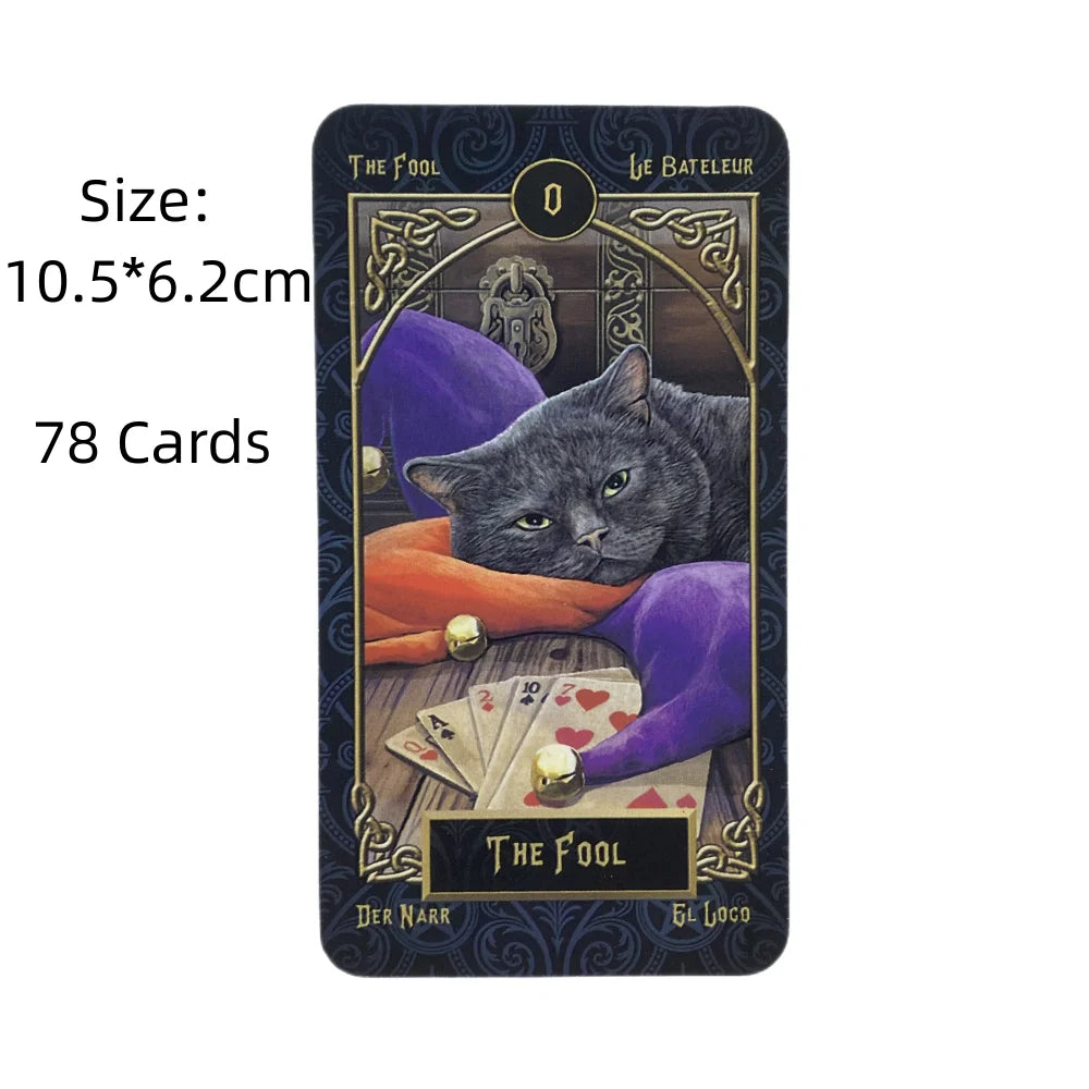 Cats Tarot Familiars Cards A 78 Deck Oracle English Visions Divination 