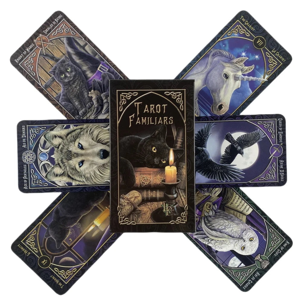 Cats Tarot Familiars Cards A 78 Deck Oracle English Visions Divination 