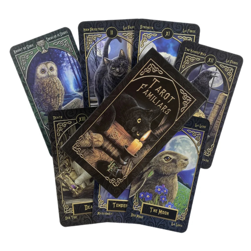 Cats Tarot Familiars Cards A 78 Deck Oracle English Visions Divination 