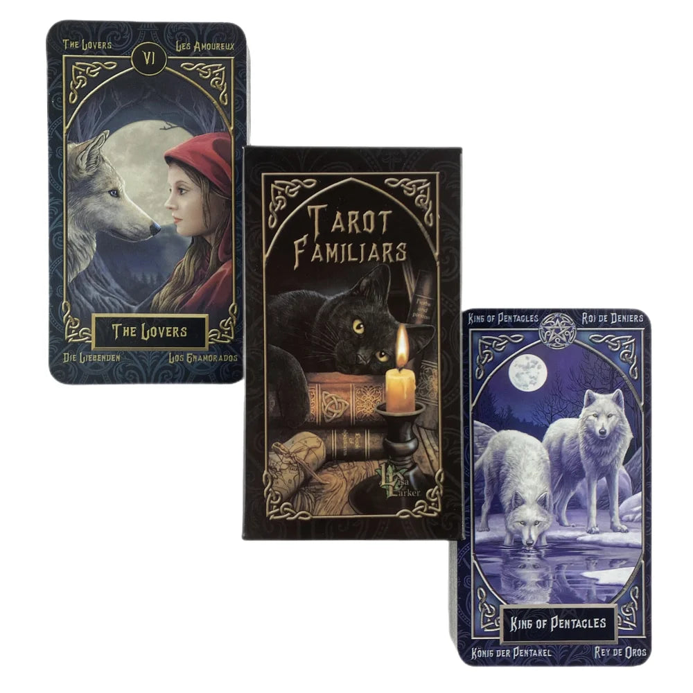 Cats Tarot Familiars Cards A 78 Deck Oracle English Visions Divination 