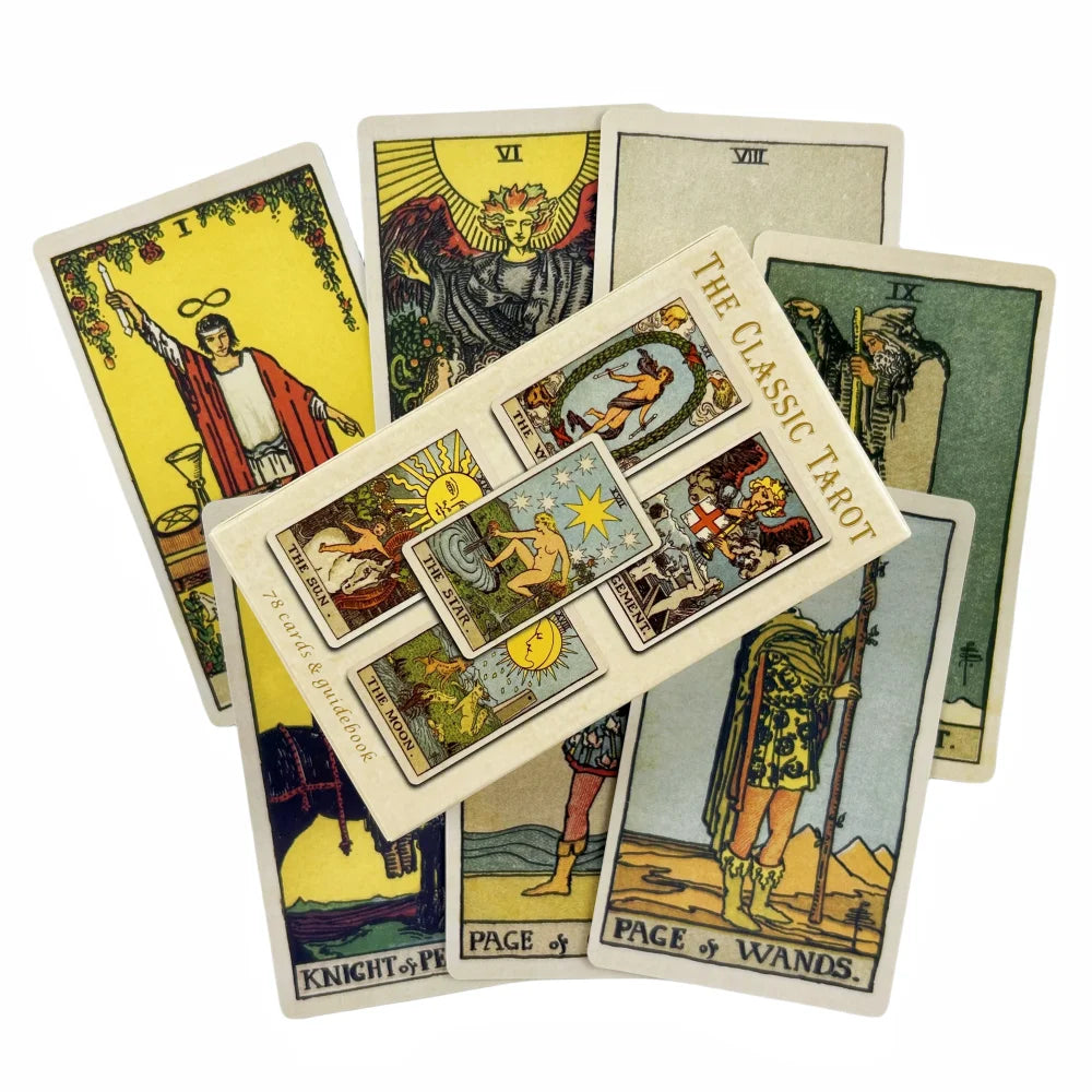 Classic Of The Rider Tarot Cards For Beginners A 78 Deck With Paper Book Oracle English Divination 