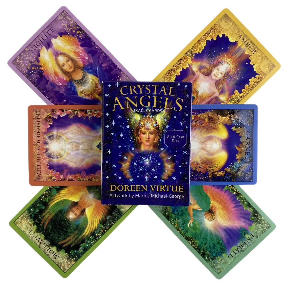 Crystal Angels Oracle Cards A 44 Tarot English Divination Deck