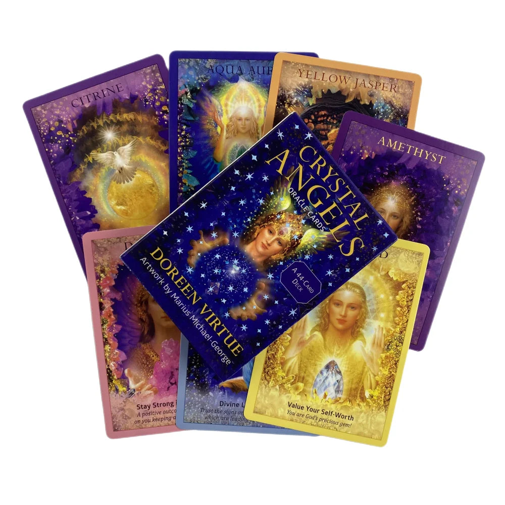 Crystal Angels Oracle Cards A 44 Tarot English Divination Deck