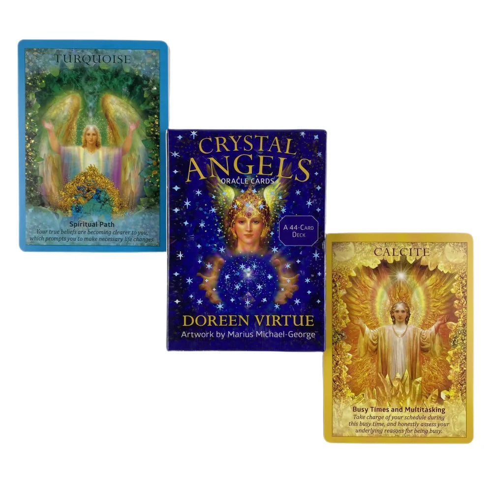 Crystal Angels Oracle Cards A 44 Tarot English Divination Deck