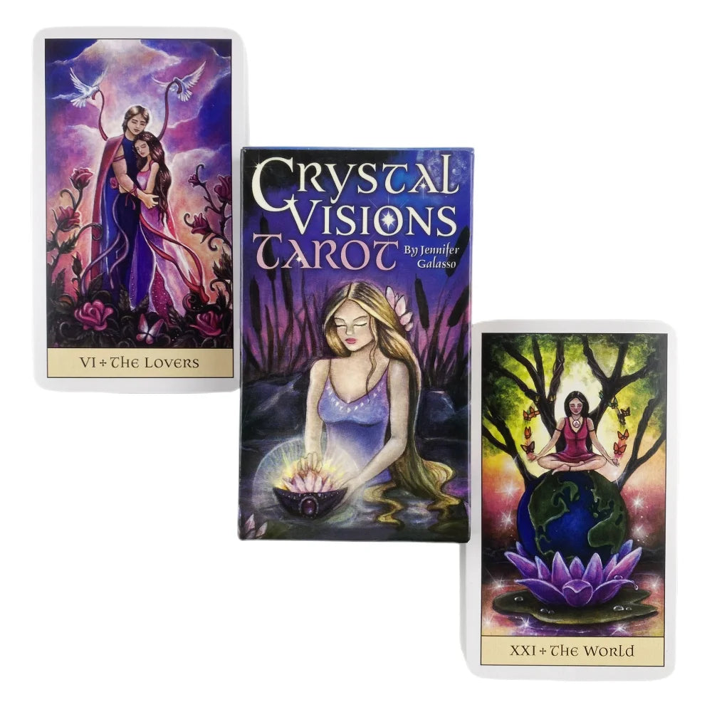 Crystal Visions Tarot Cards A 79 Deck Oracle English Divination 