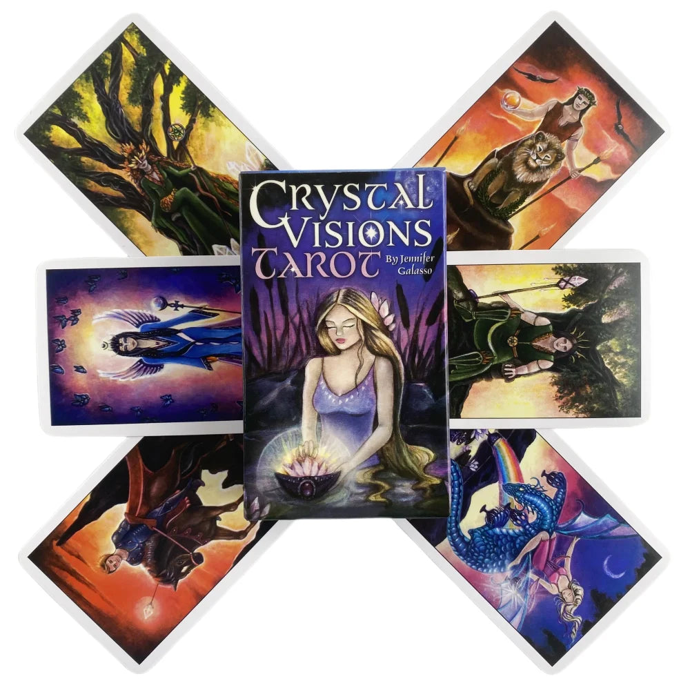 Crystal Visions Tarot Cards A 79 Deck Oracle English Divination 