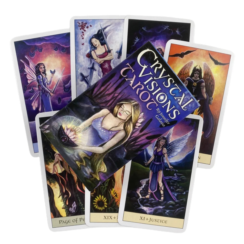 Crystal Visions Tarot Cards A 79 Deck Oracle English Divination 