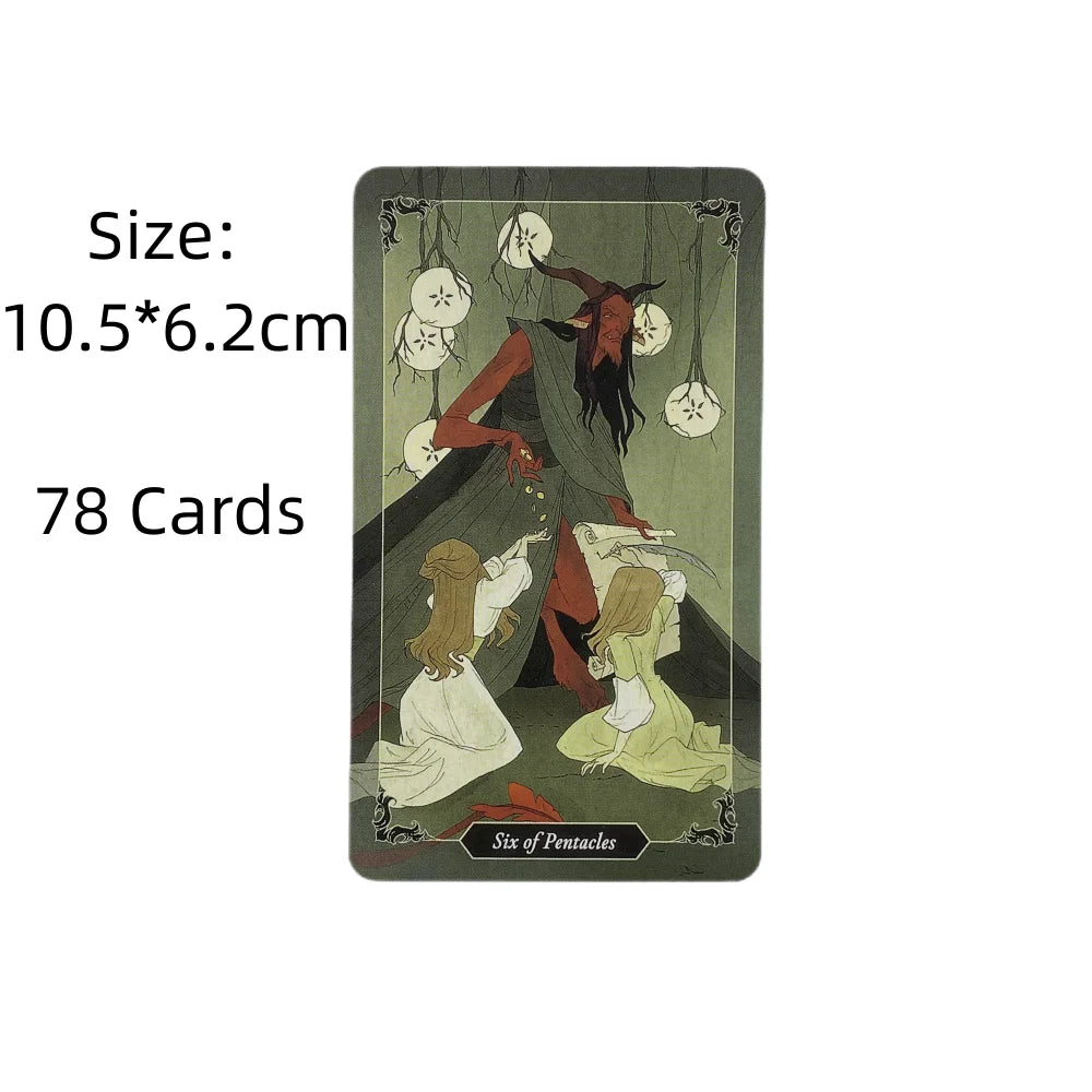 Dark Wood Tarot Cards Deck Christmas Oracle English Visions Divination 