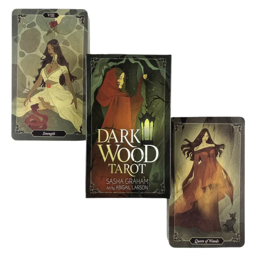 Dark Wood Tarot Cards Deck Christmas Oracle English Visions Divination 