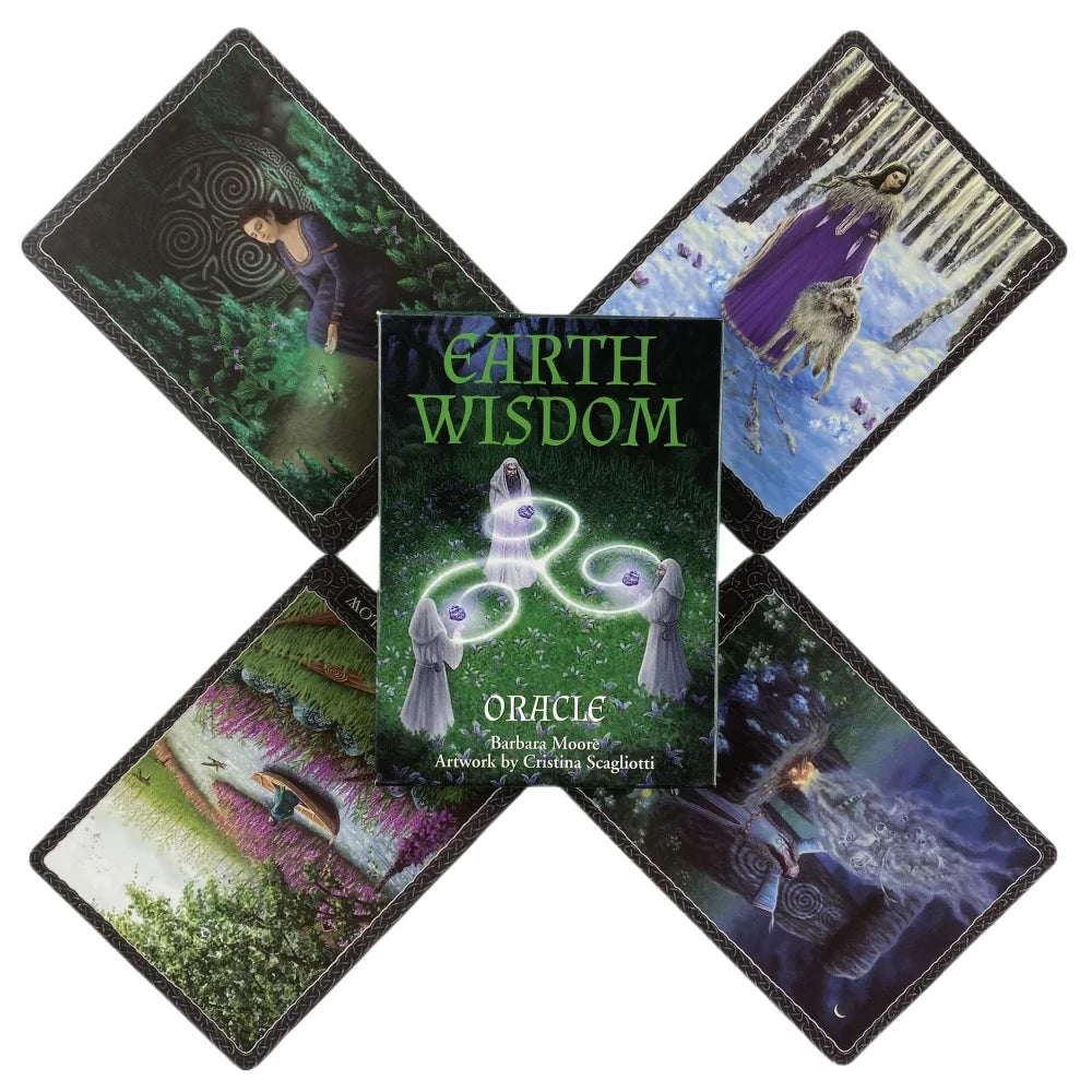 Earth Wisdom Oracle Cards A 32 English Visions Divination Deck