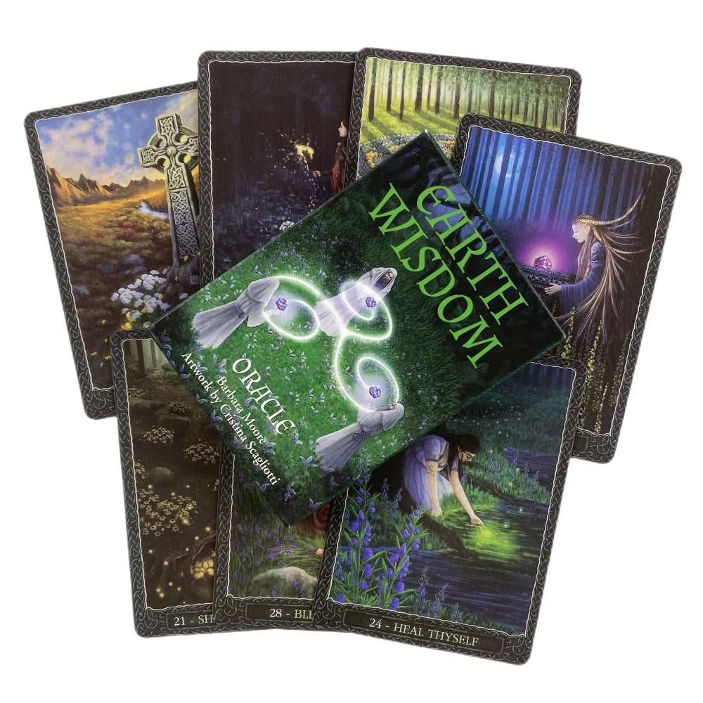 Earth Wisdom Oracle Cards A 32 English Visions Divination Deck