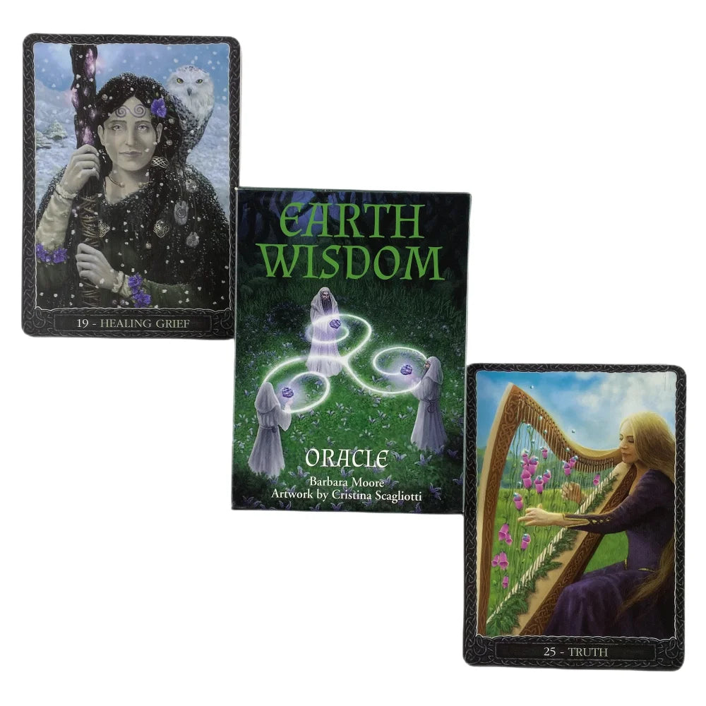 Earth Wisdom Oracle Cards A 32 English Visions Divination Deck