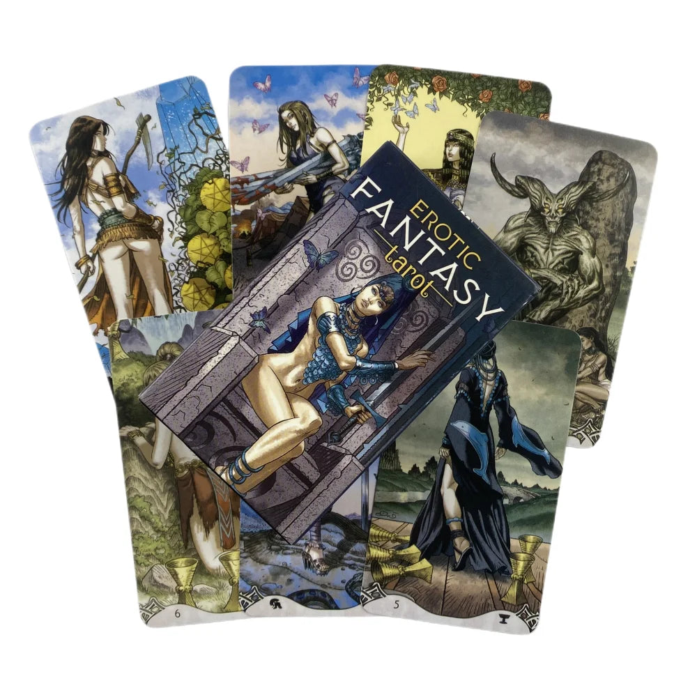 Erotic Fantasy Tarot Cards A 78 Deck Oracle English Visions Divination 