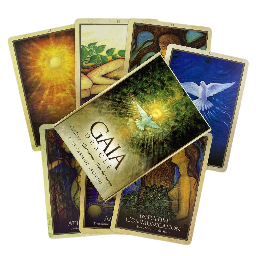 Gaia Oracle Cards A 45 Tarot English Visions Divination Deck