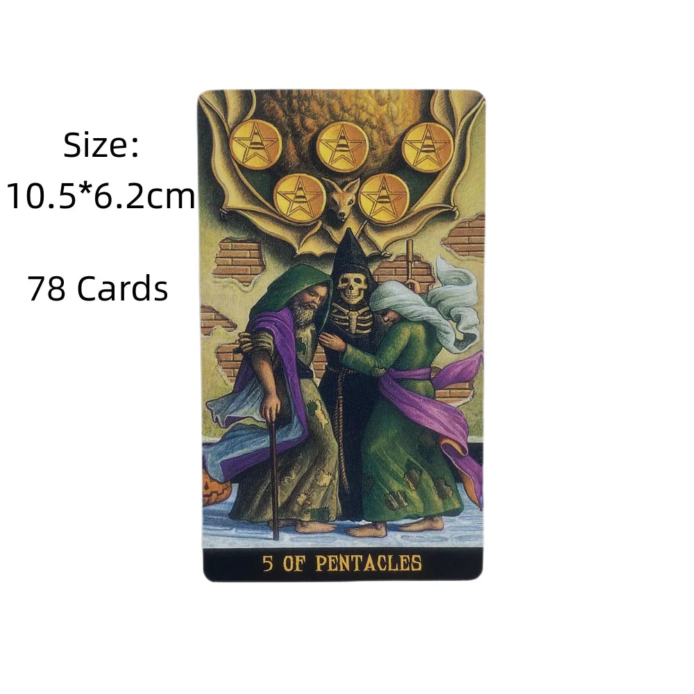 Jack-O'-Lantern Tarot Cards A 78 Deck Oracle English Visions Divination 