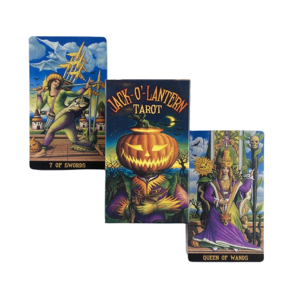 Jack-O'-Lantern Tarot Cards A 78 Deck Oracle English Visions Divination 