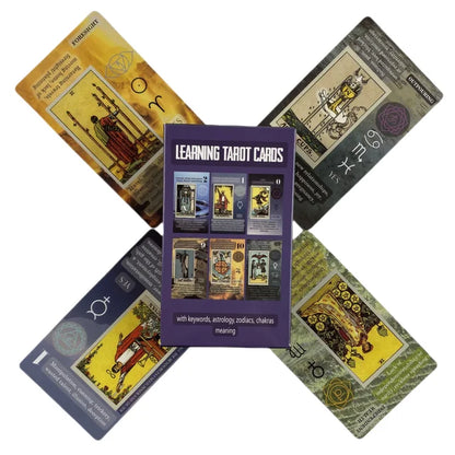 New Study Tarot Cards For Beginners With Meanings On The Cards Keywords Reversed Chakra Planet Zodiac Element Board Games