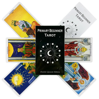Primitive Tarot Cards For Beginners A 78 Deck With Paper Book Oracle English Rider Divination Borad Playing Table Games