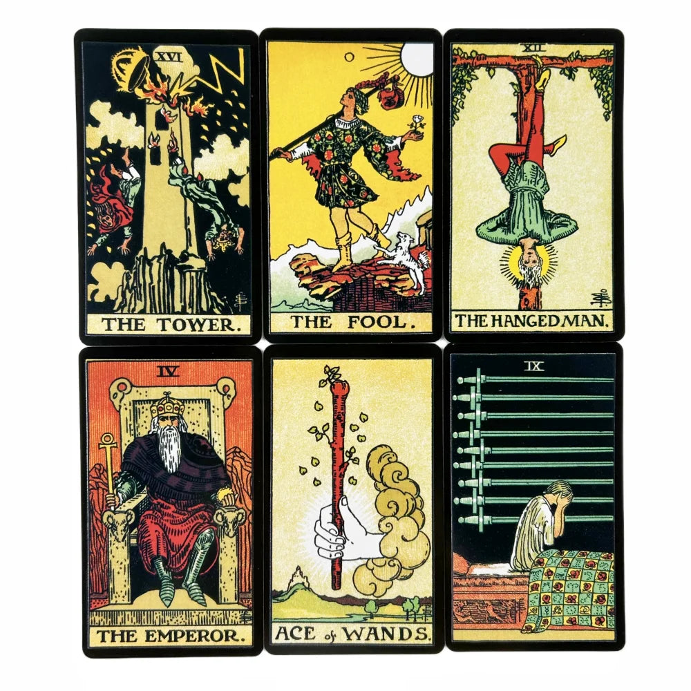 Primitive Tarot Cards For Beginners A 78 Deck With Paper Book Oracle English Rider Divination Borad Playing Table Games