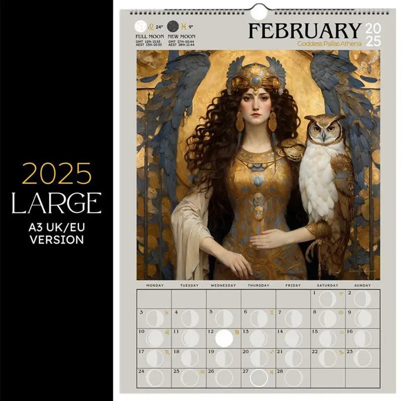 Warrior Goddess Calendar 2025 Moon Phase Calendar Warrior Goddess 2025 Lunar Calendar Wicca Pagan Calendar