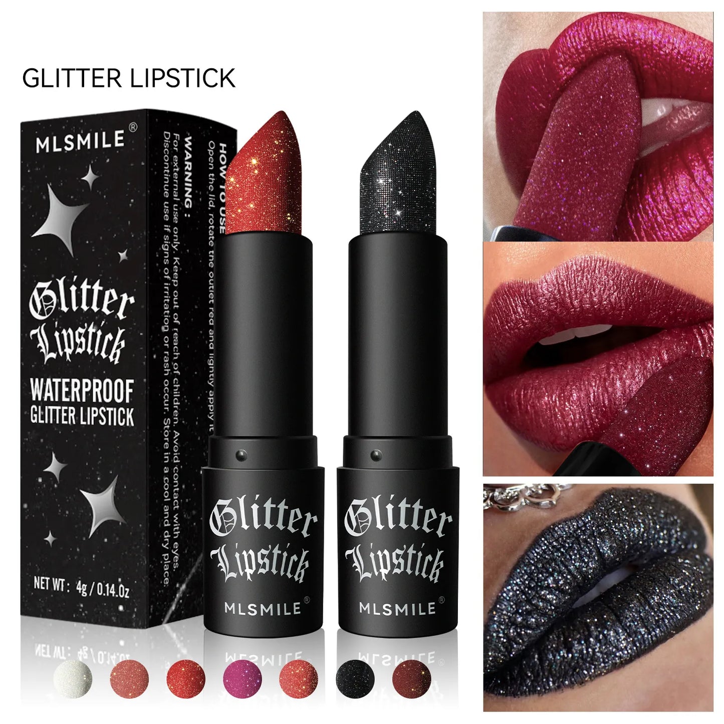 7 Colors Long Lasting Non-stick Cup Velvet Red Makeup Cosmetic Waterproof Glitter Lipstick