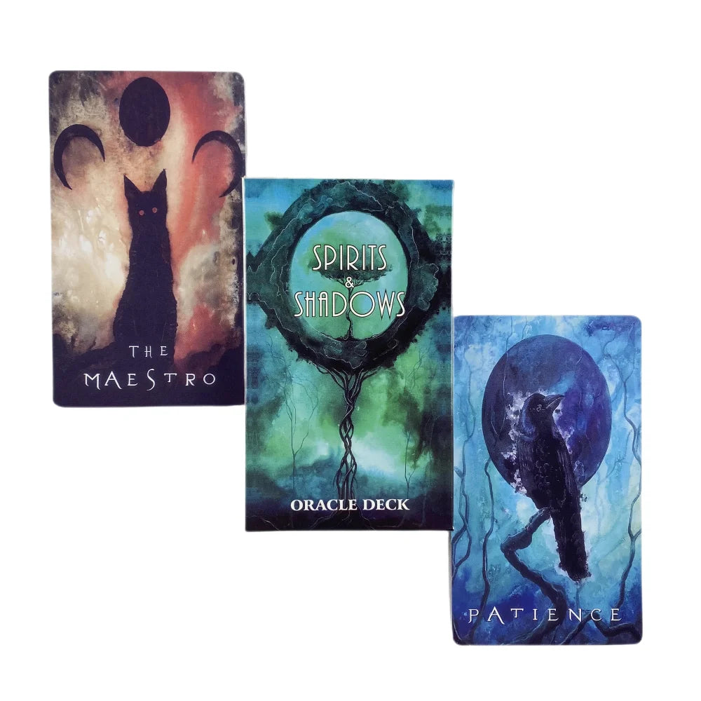 Spirits Shadows Oracle Cards A 52 Tarot English Divination Deck