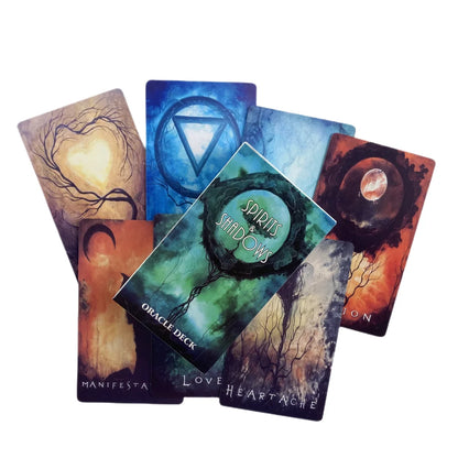 Spirits Shadows Oracle Cards A 52 Tarot English Divination Deck