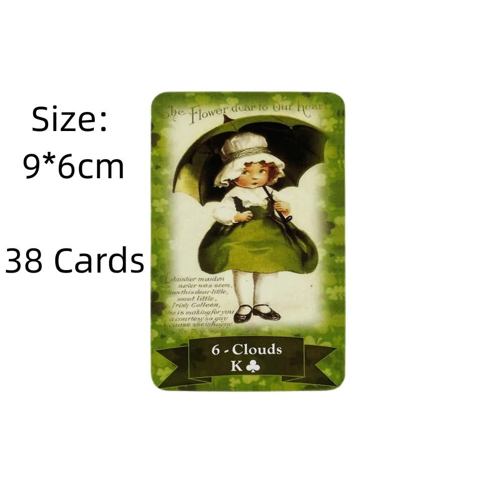 St.Patrick Day Lenormand Oracle Cards A 38 English Fate Divination Deck