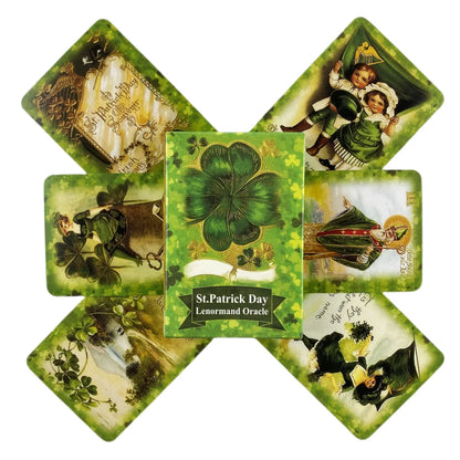 St.Patrick Day Lenormand Oracle Cards A 38 English Fate Divination Deck