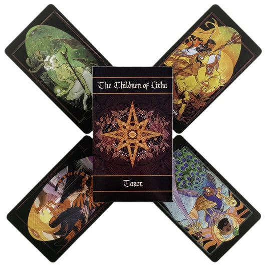 The Children Of Litha Tarot Cards A 78 Deck Oracle English Visions Divination 