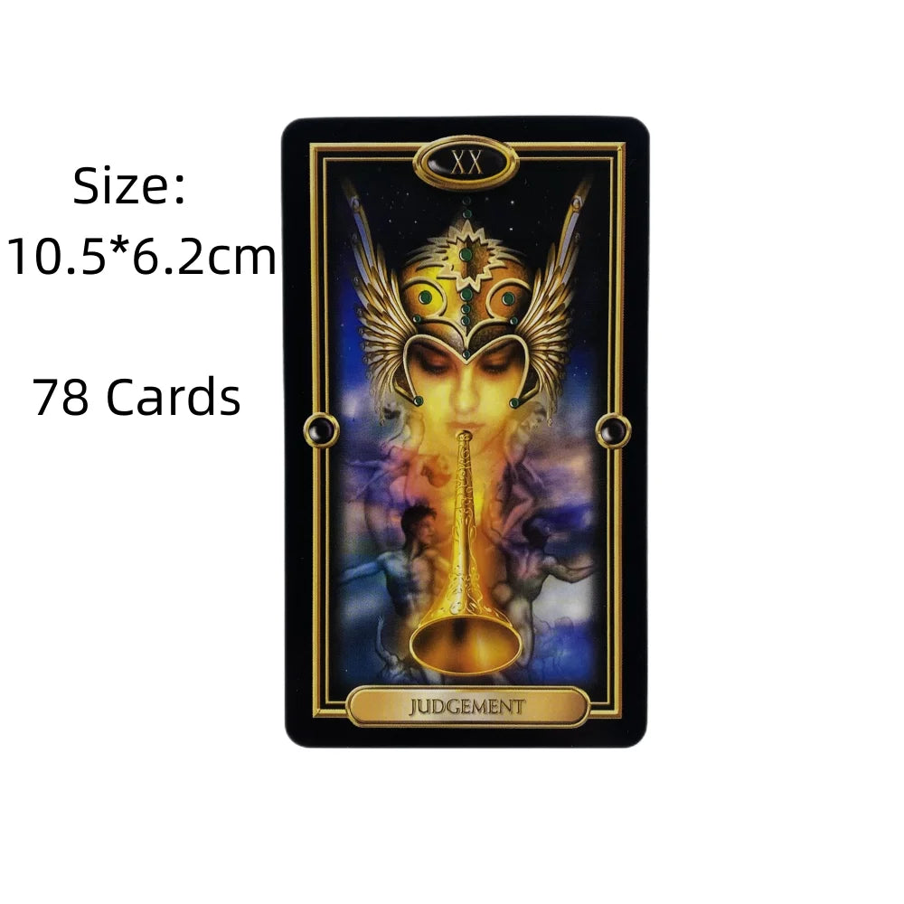 The Gilded Tarot Cards A 78 Deck Oracle English Visions Divination 