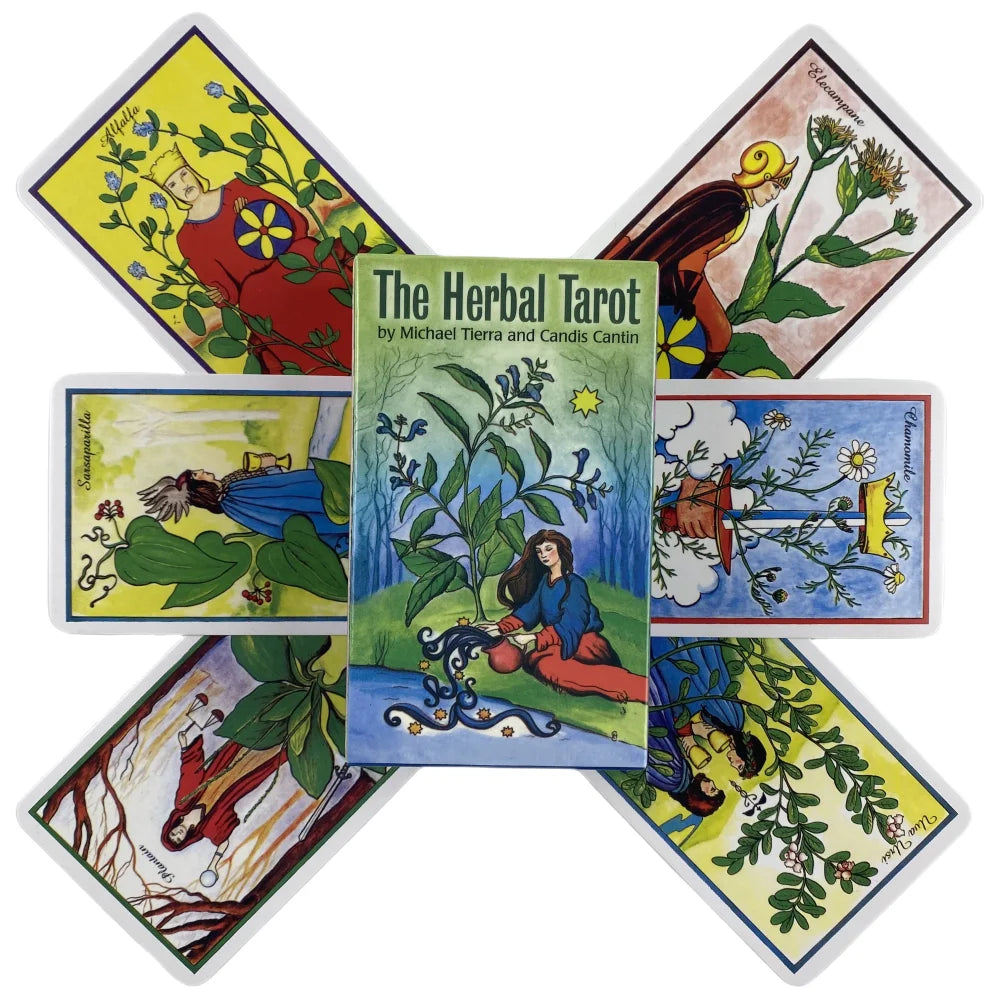 The Herbal Tarot Cards A 78 Deck Oracle English Visions Divination 