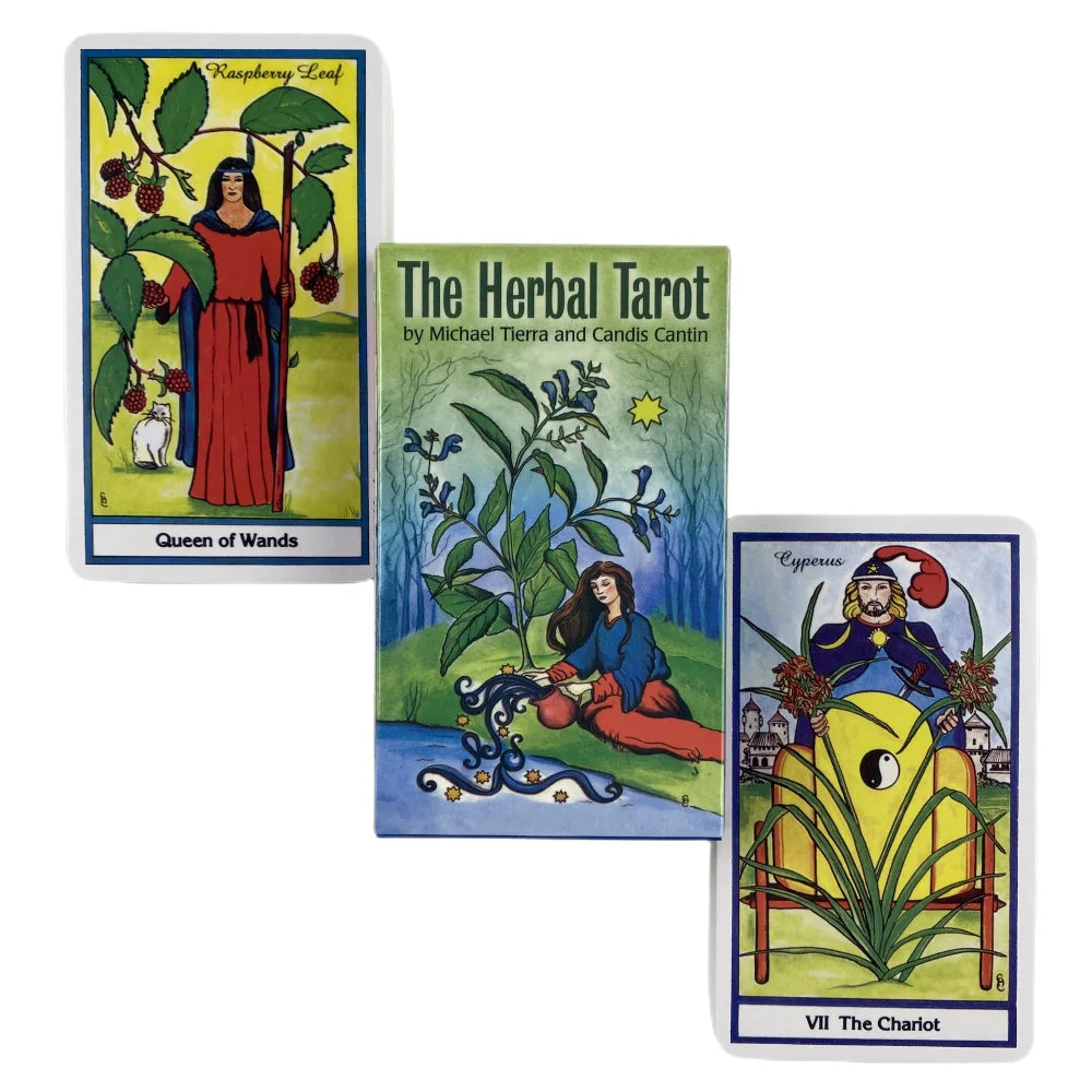 The Herbal Tarot Cards A 78 Deck Oracle English Visions Divination 