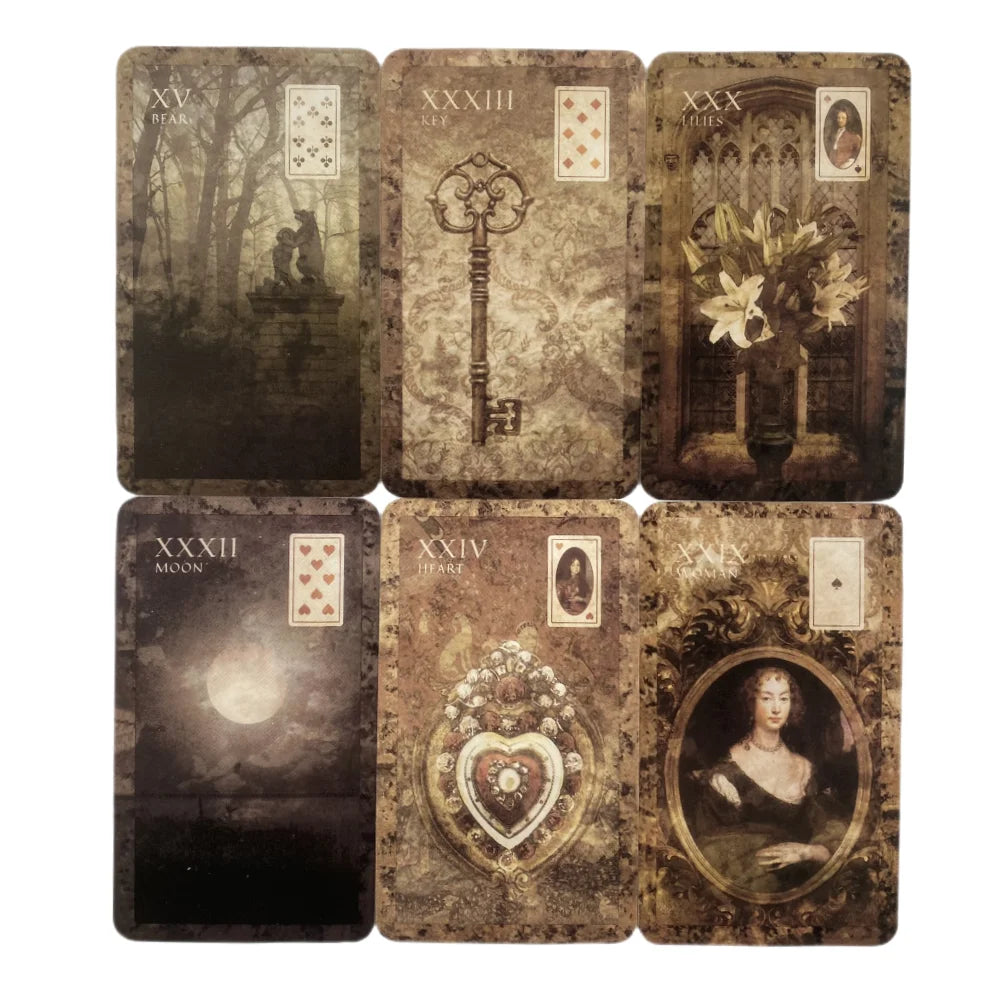 The Legend Of The Wizard Laird Lenormand Cards Oracle A 39 English Divination Deck
