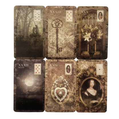 The Legend Of The Wizard Laird Lenormand Cards Oracle A 39 English Divination Deck