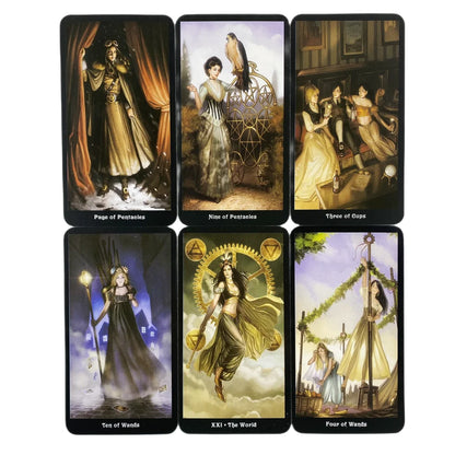 The Steampunk Tarot Cards A 78 Deck Oracle English Visions Divination 