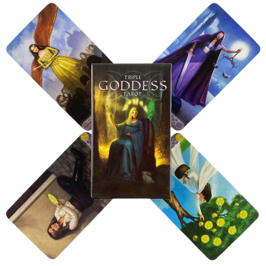 Triple Goddess Tarot Cards A 79 Rider Deck Oracle English Visions Divination 