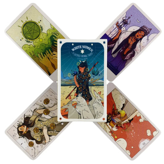 White Numen A Sacred Animal Tarot Cards 80 Deck Oracle English Divination 