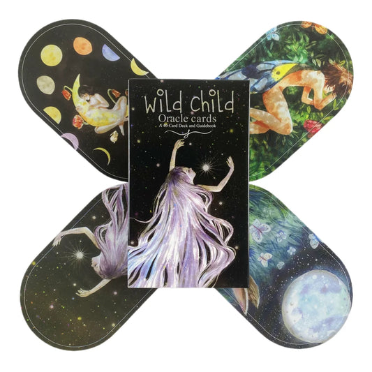 Wild Child Oracle Cards A 40 English Fate Divination Deck Beautifully Illustrated