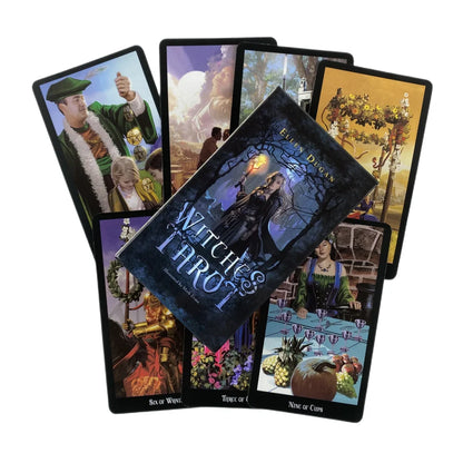 Witches Tarot Cards A 78 Deck Oracle English Visions Divination 