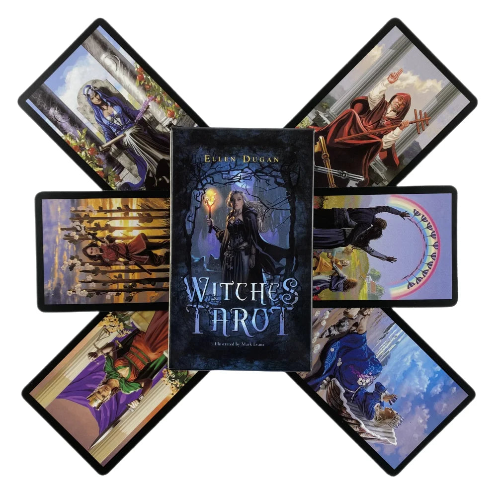 Witches Tarot Cards A 78 Deck Oracle English Visions Divination 