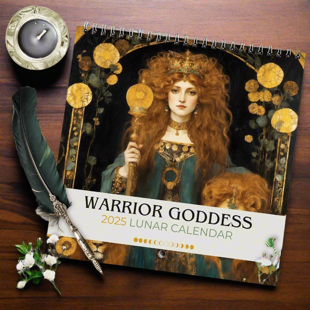 Warrior Goddess Calendar 2025 Moon Phase Calendar Warrior Goddess 2025 Lunar Calendar Wicca Pagan Calendar