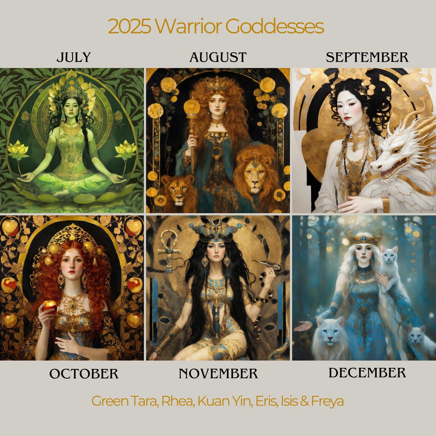 Warrior Goddess Calendar 2025 Moon Phase Calendar Warrior Goddess 2025 Lunar Calendar Wicca Pagan Calendar