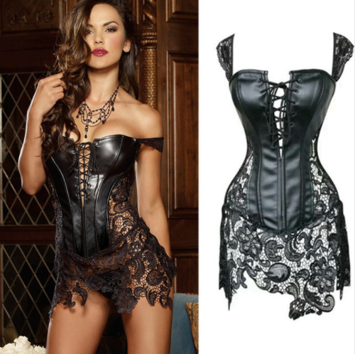 Witchy Clothing Sexy Steampunk Leather Corset (S-6XL) Gothic Clothing
