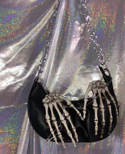 Punk Skull Hands Bag Gothic Bag