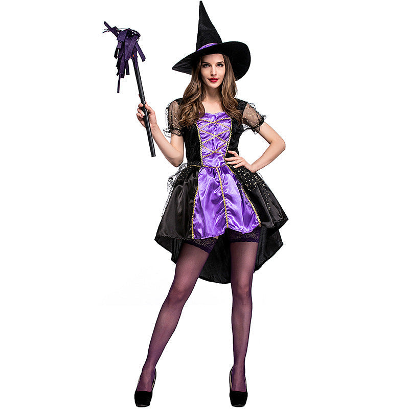Sexy Purple Swallowtail Tutu Dress Witch Costume Halloween/Stage Performance/Party